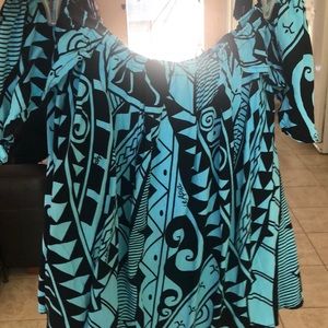 Missing Polynesia Strapless Short Sleeve Top